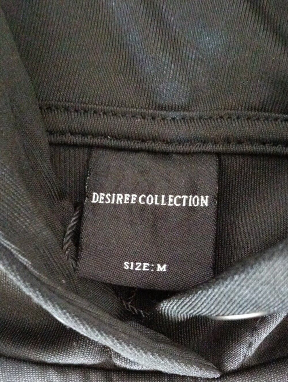 Desire Collection Black Hoodie with Label - Picture 2 of 4
